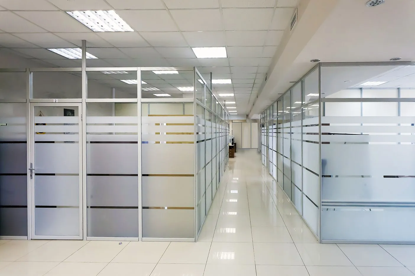 Перегородки для офиса из алюминия