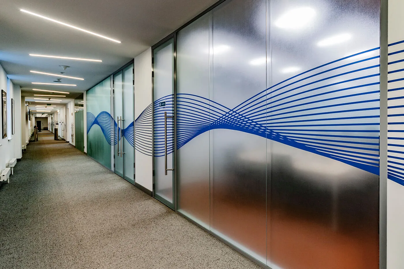 Перегородки для офиса из алюминия