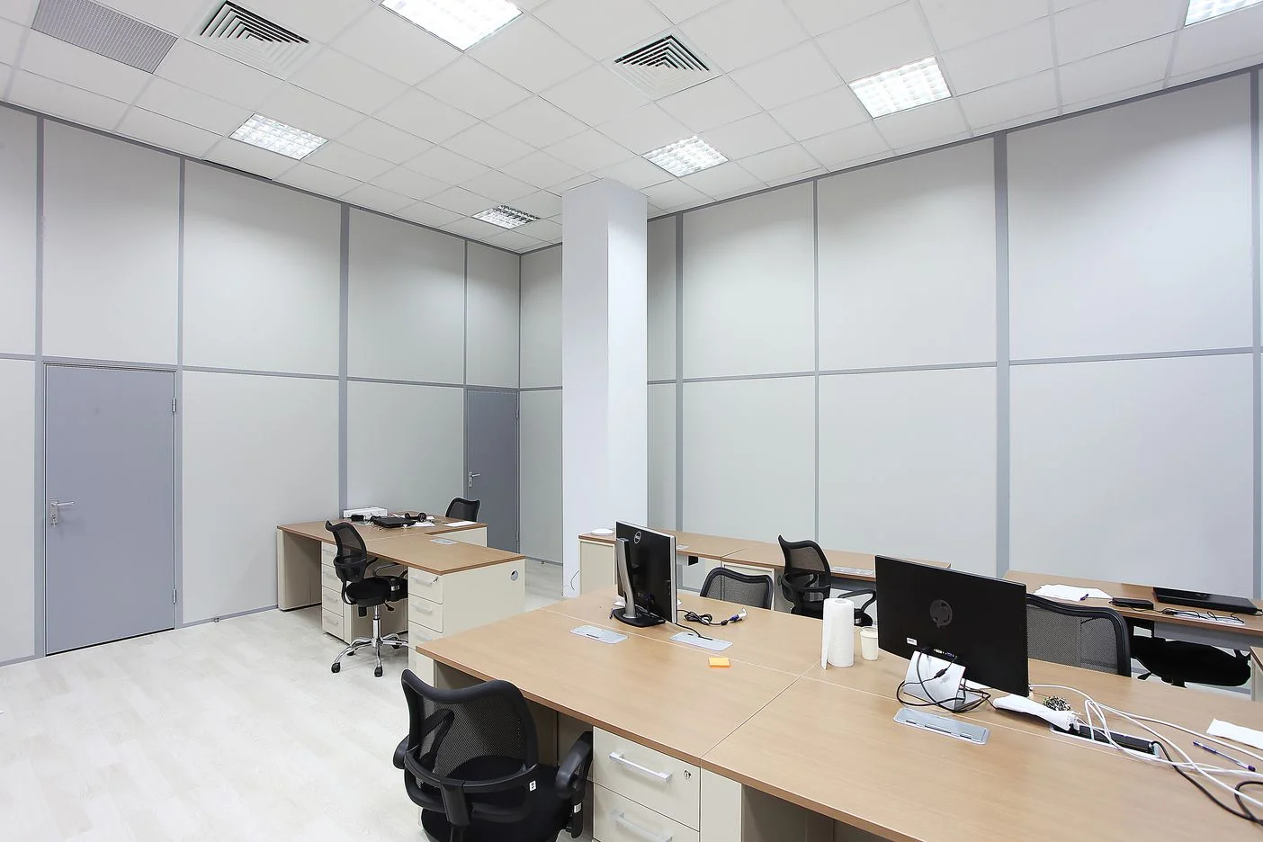 Глухие перегородки с прозрачным верхним импостом