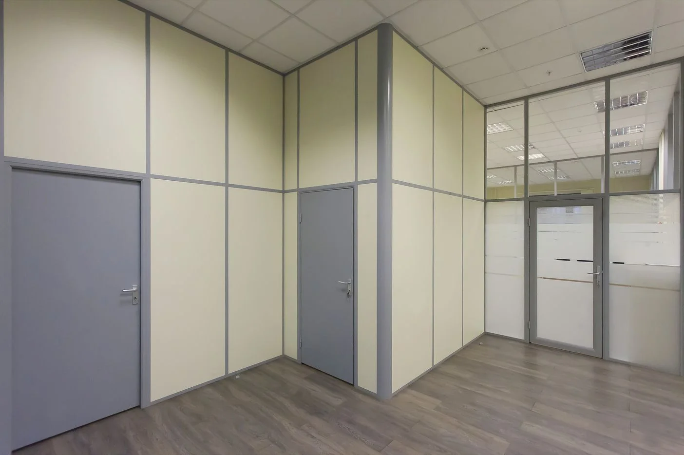Перегородки для офиса из алюминия