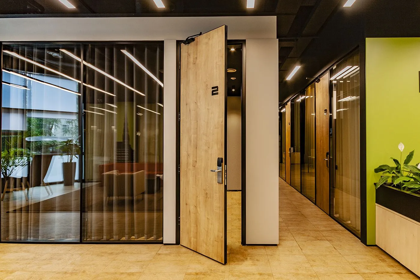 Перегородки для офиса из алюминия