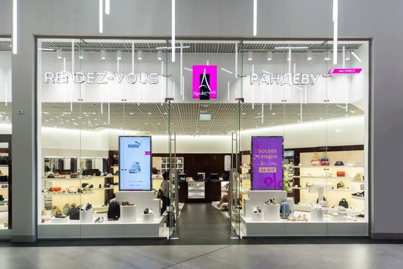 Цельностеклянные торговые павильоны CSP