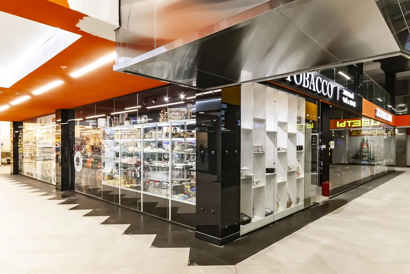 Цельностеклянные торговые павильоны CSP